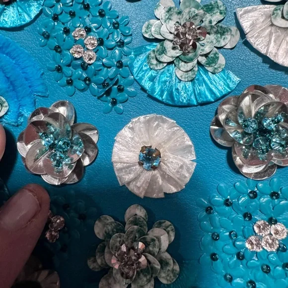 Michael Kors tealFloral Crossbody Bag - Picture 3 of 10